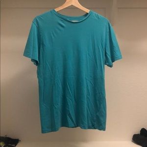 Teal men’s cotton T shirt.